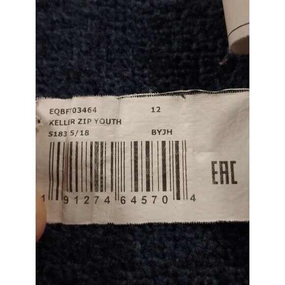 Quiksilver 1969 Youth Sweater Size 12 Gray Black “Mountains to the Shore” - Picture 5 of 16